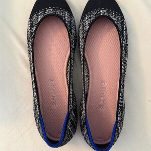 NEW Women’s Rothy's | Midnight Tweed Square Toe Ballet Flats | Size 9.5